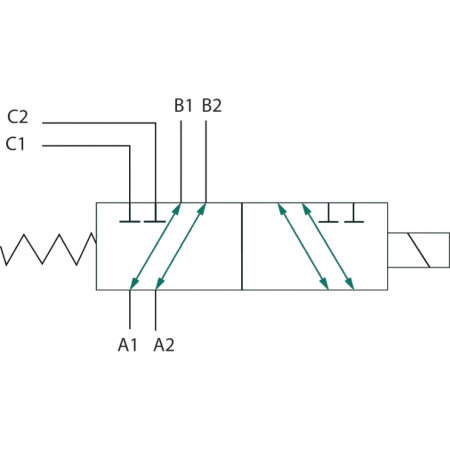 ELEKTROZAWÓR 6/2 DZIELNIK 90L 12V 3 SEKCJA TURA